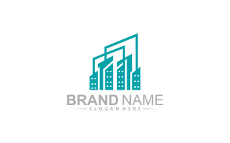 Real estate logo template design