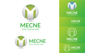 Creative M Letter Logo 3D