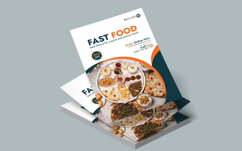 Fast food restaurant marketing Poster design Corporate Identity