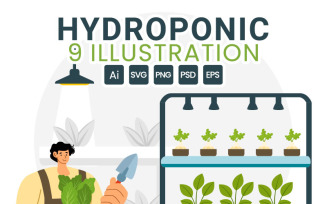 9 Hydroponics Technology Illustration