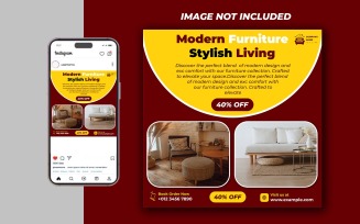 Interior Furniture Social Media Post - Suitable for Multiple Platforms - 016