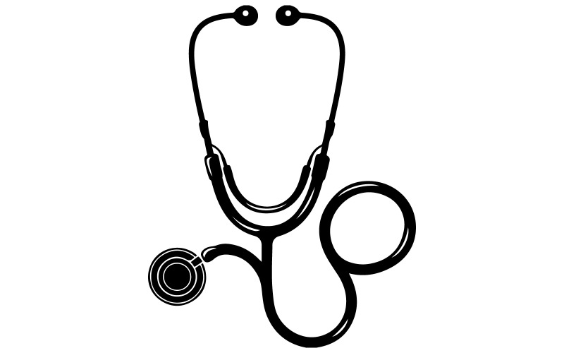 A vector illustration of a single stethoscope art Illustration