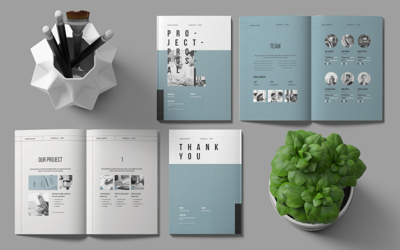Project Proposal 24 Pages_InDesign Template Magazine Template