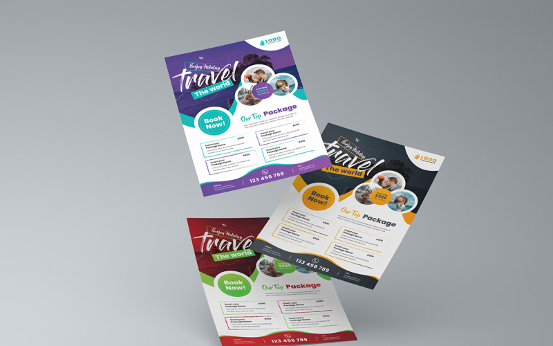 Travel Flyer or Poster Template Magazine Template