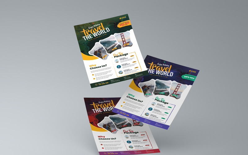 Travel Flyer Or Vacation Flyer Magazine Template