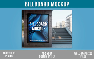 A billboard mockup for advertising