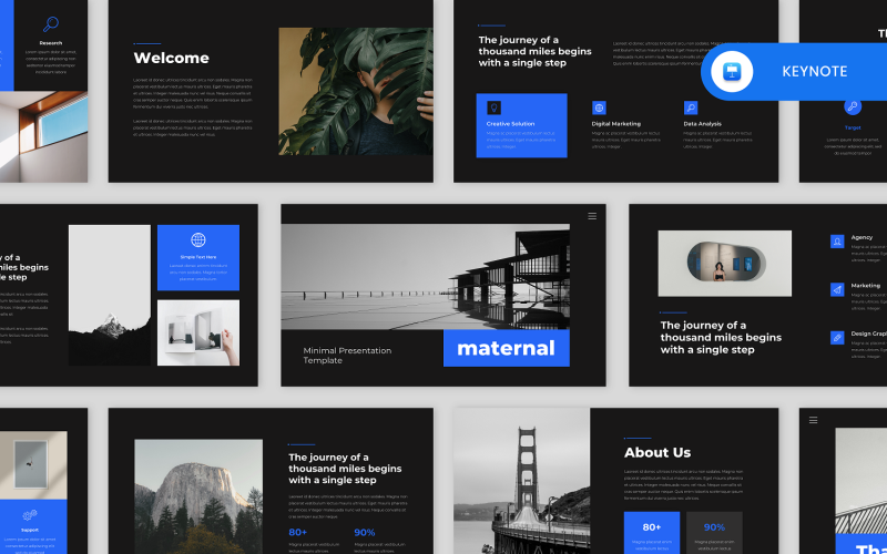 Maternal - Minimal Keynote Template