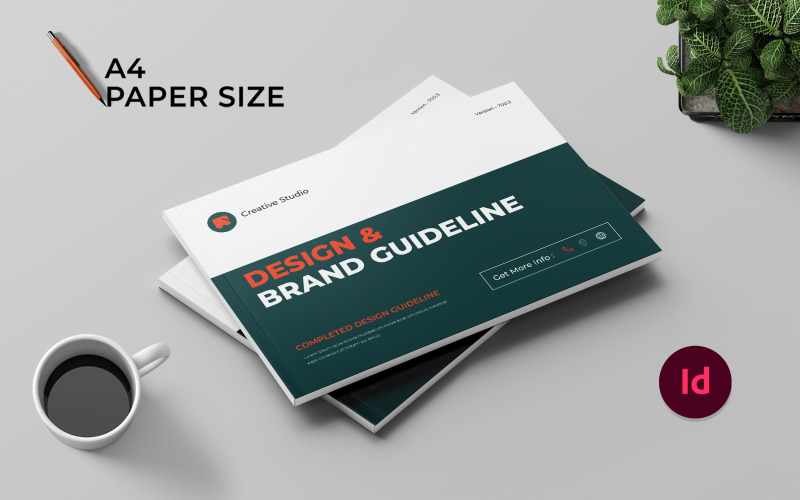 Brand Guideline Template Landscape- Magazine Template