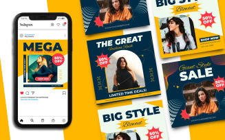 Fashion Sale Instagram Post Template 213