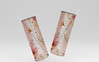 Tumbler Drinking Jar Mockup 03