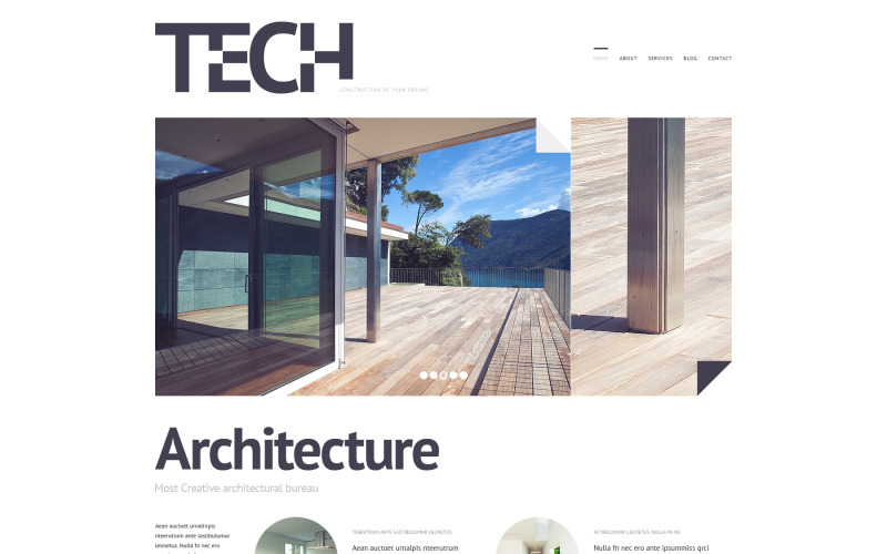 Construction Company Responsive Website Template