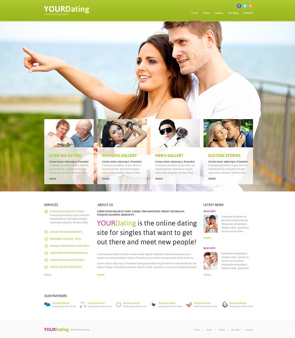 joomla dating website template