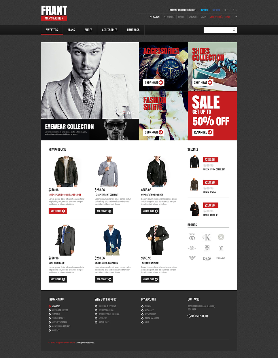Frant Magento Theme New Screenshots BIG