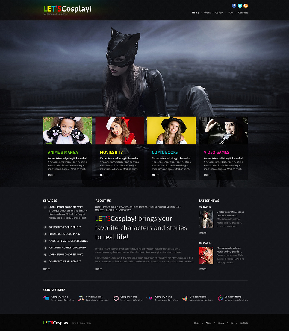 Games Responsive Joomla Template New Screenshots BIG