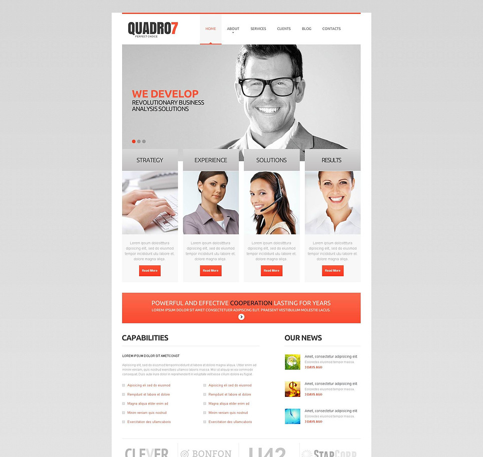 Management Company Flash CMS Template New Screenshots BIG