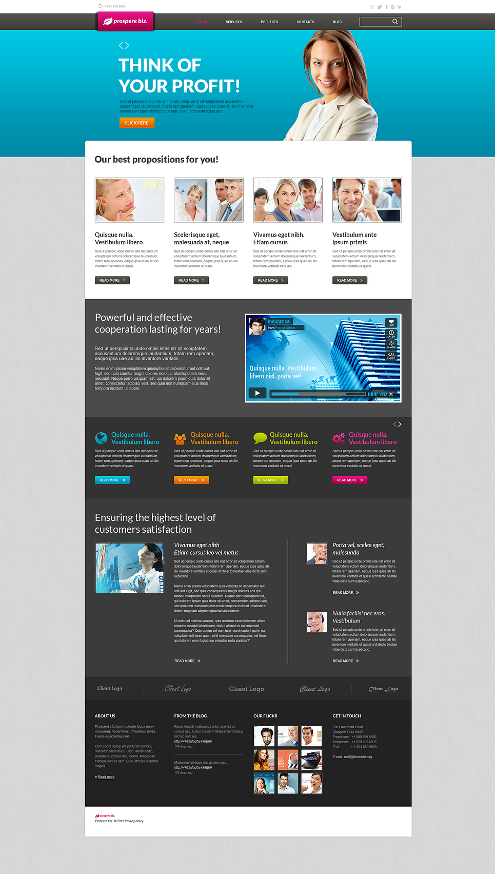 Management Company Responsive Joomla Template New Screenshots BIG