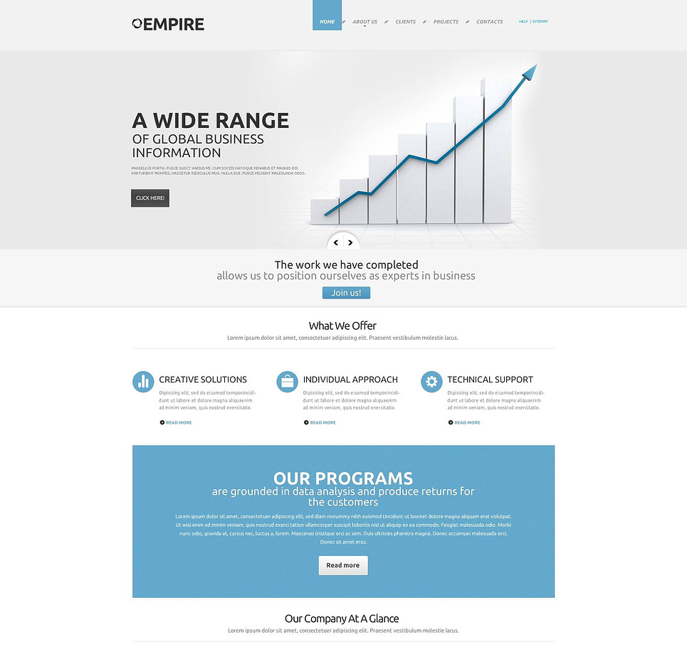 Marketing Agency Flash CMS Template New Screenshots BIG