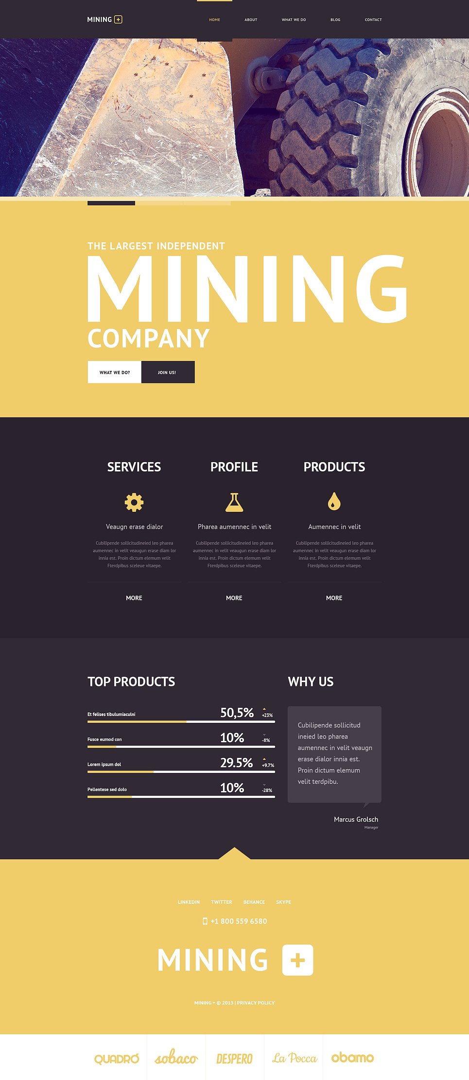 Mining Company Responsive Website Template New Screenshots BIG