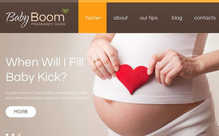 Pregnancy Premium Facebook HTML CMS Theme Big Screenshot Pregnancy Facebook HTML CMS Template New Screenshots BIG