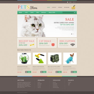 Responsive Pets Store PrestaShop Theme