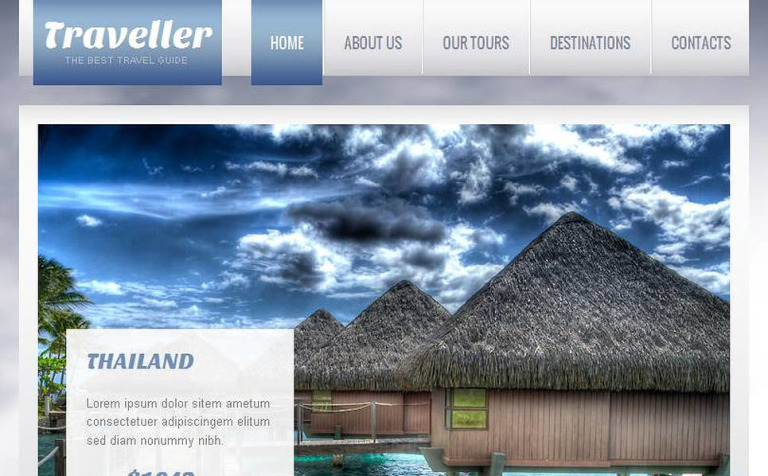 Travel Guide Premium Facebook HTML CMS Theme Big Screenshot Travel Guide Facebook HTML CMS Template New Screenshots BIG