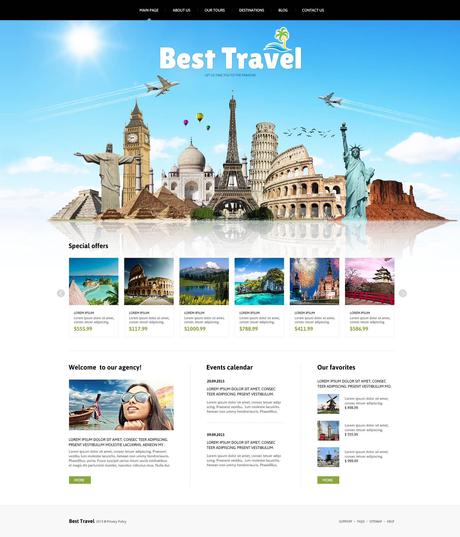 Travelling Joomla Template 46634