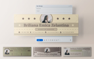 Vintage Email Signature Template