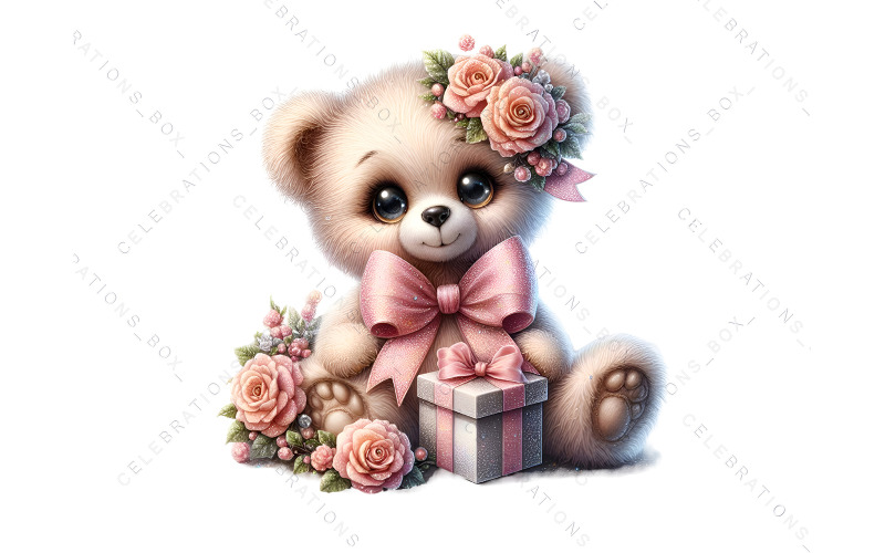 Free Baby Bear Clipart, Cute Bear PNG Illustration