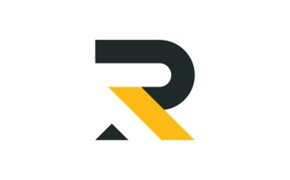 R Letter initials Logo vector template v7