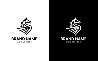 Elegance Horse mascot logo-11-510