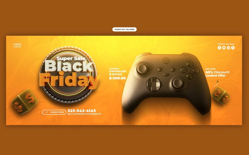 Black Friday Sale Cover Template Social Media