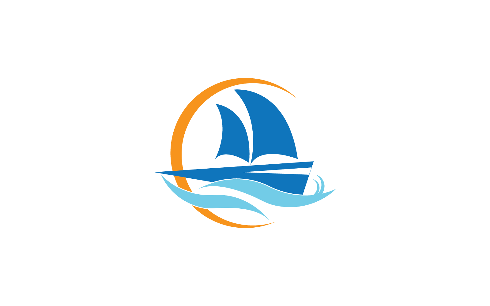 Boat logo design illustration vector template