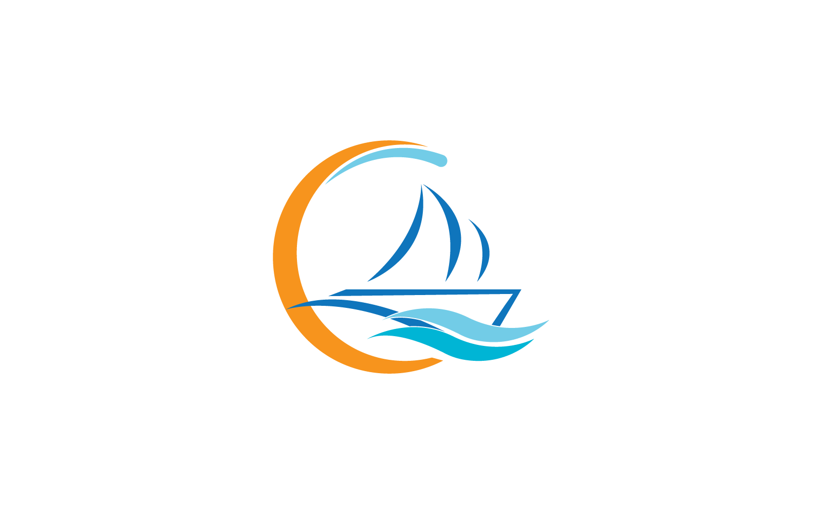 Boat logo design vector illustration template