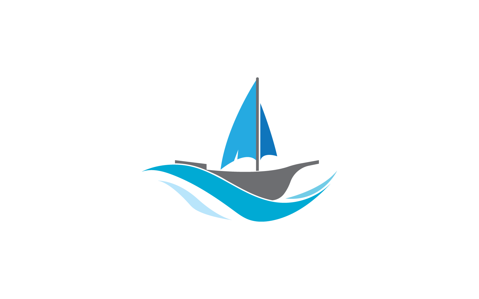 Boat logo illustration vector template
