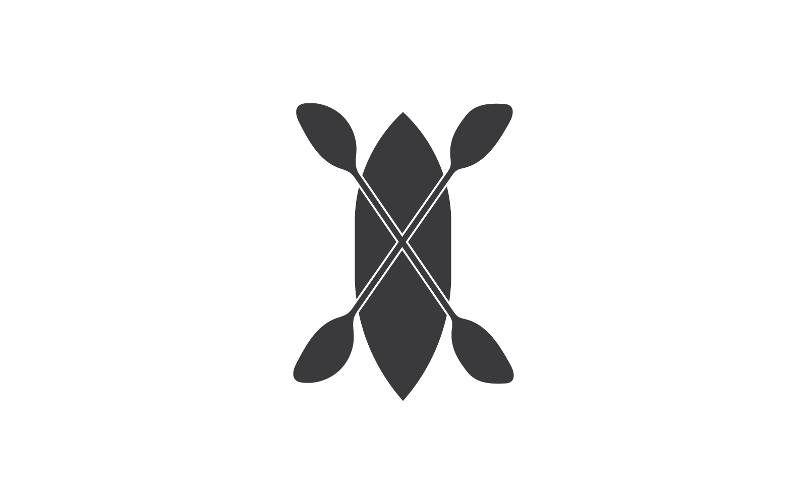 Canoe icon illustration template flat design