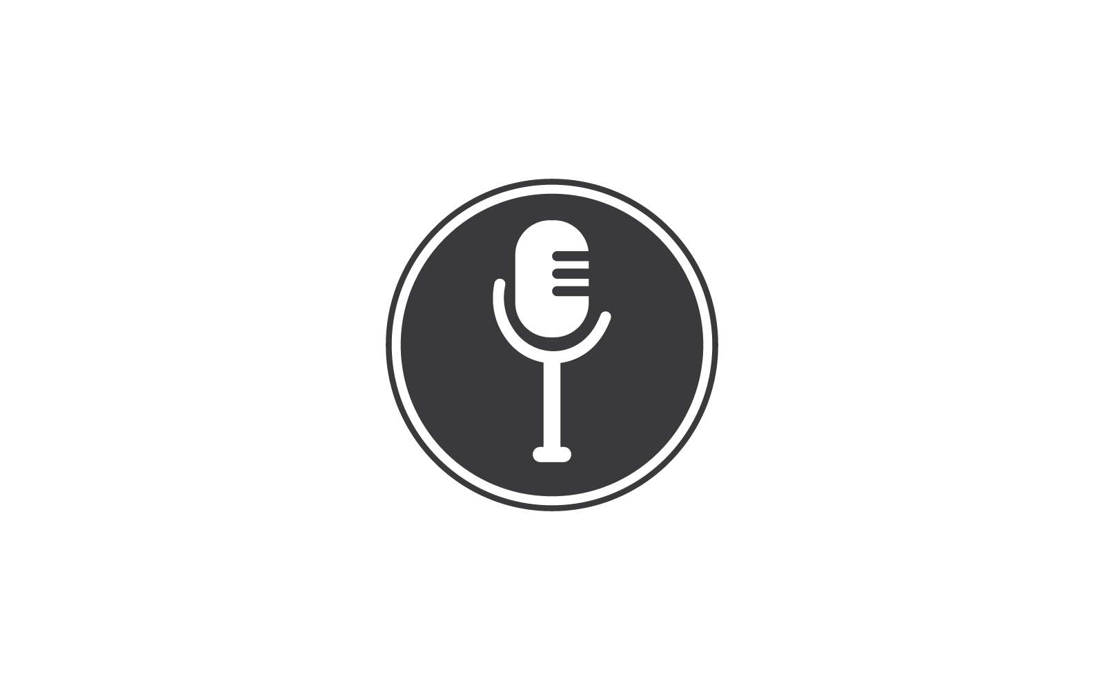 Microphone design icon illustration vector