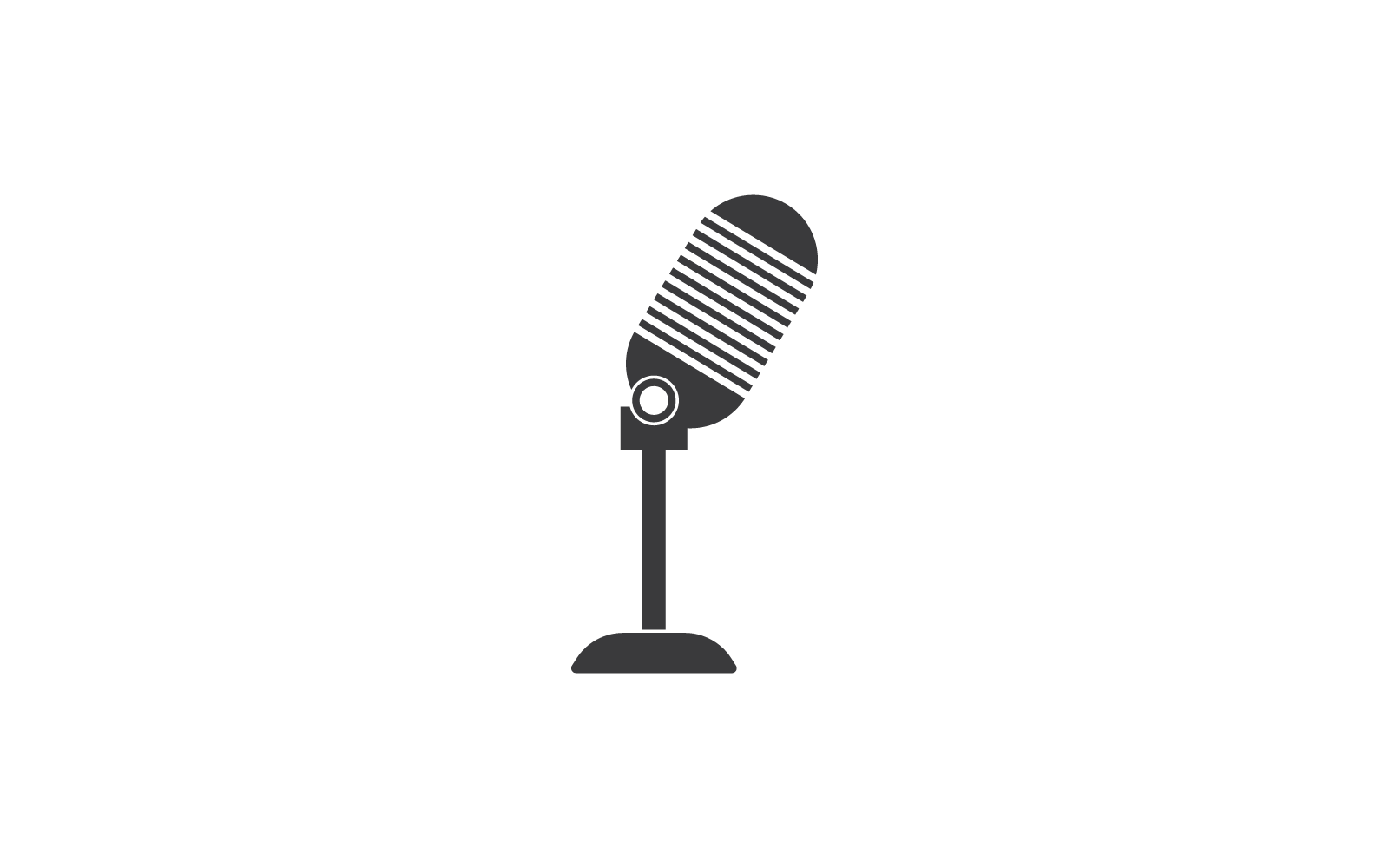 Microphone design icon vector template