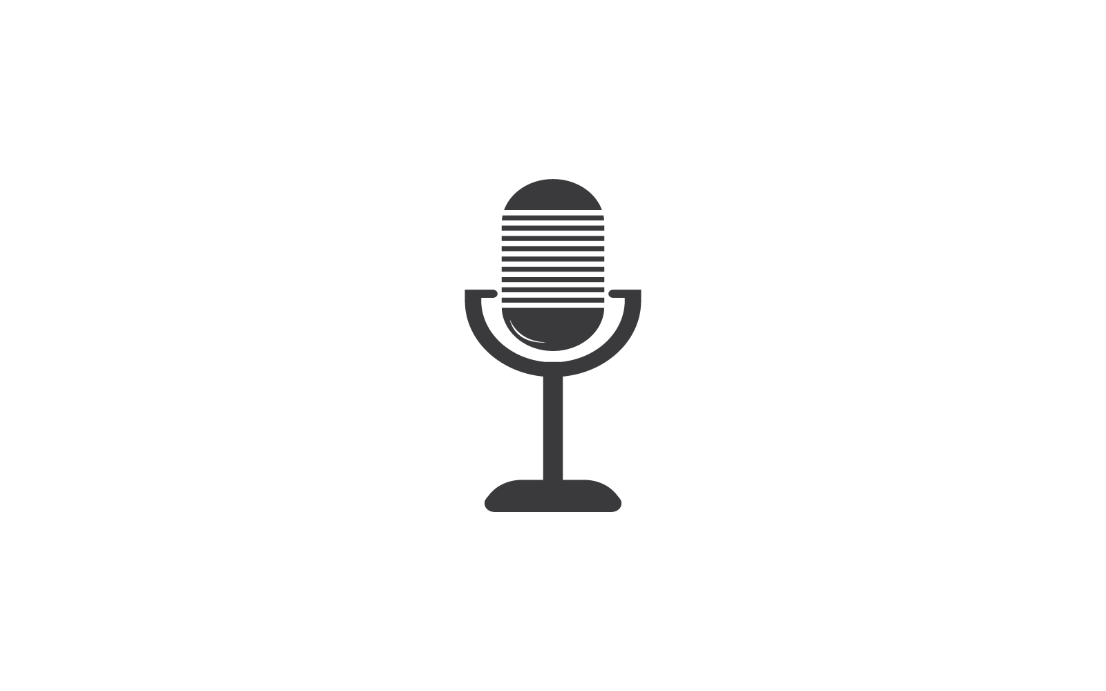 Microphone design illustration icon template