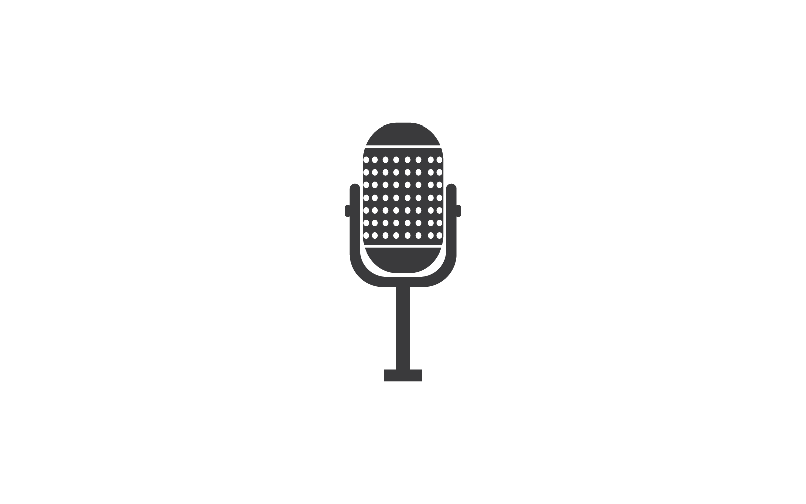 Microphone icon illustration template flat design