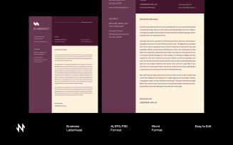 Simple Modern Letterhead Template