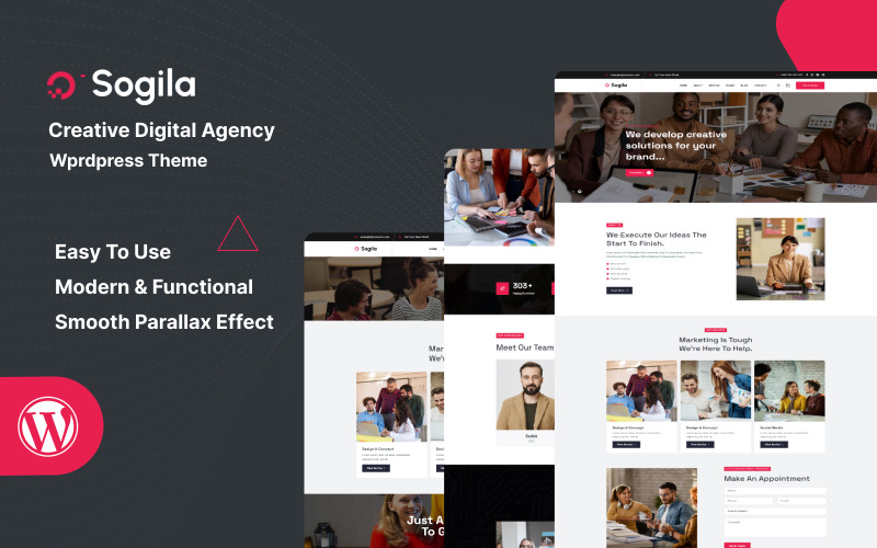 Sogila - Creative Digital Agency Wordpress Theme WordPress Theme