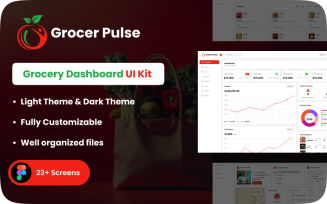 Grocer Pluse Grocery Admin Dashboard UI Template