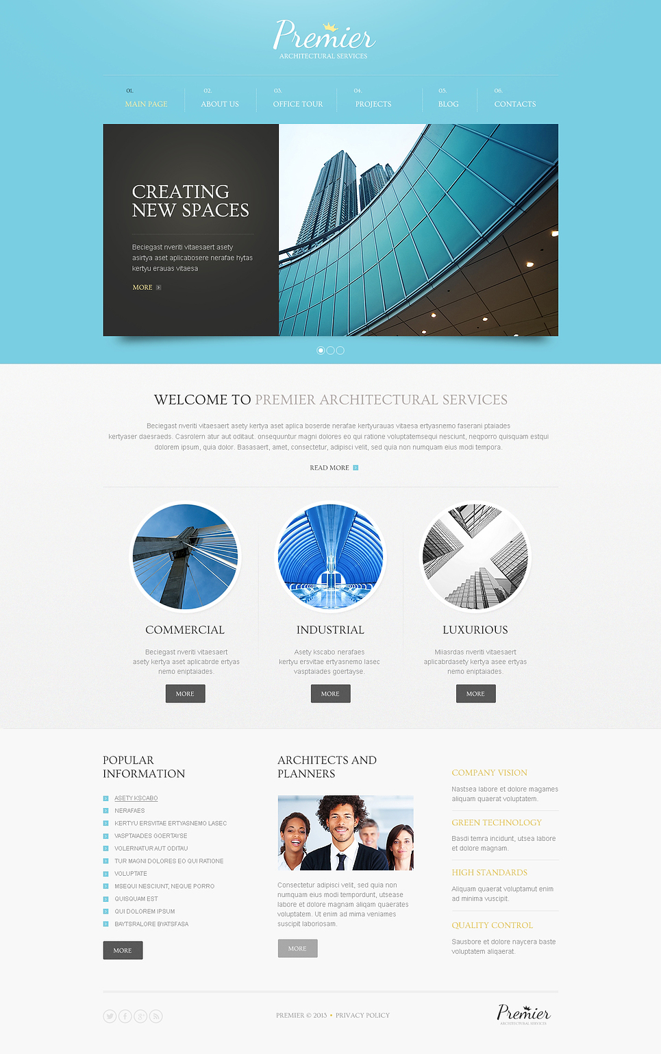 Architecture Solutions Drupal Template New Screenshots BIG