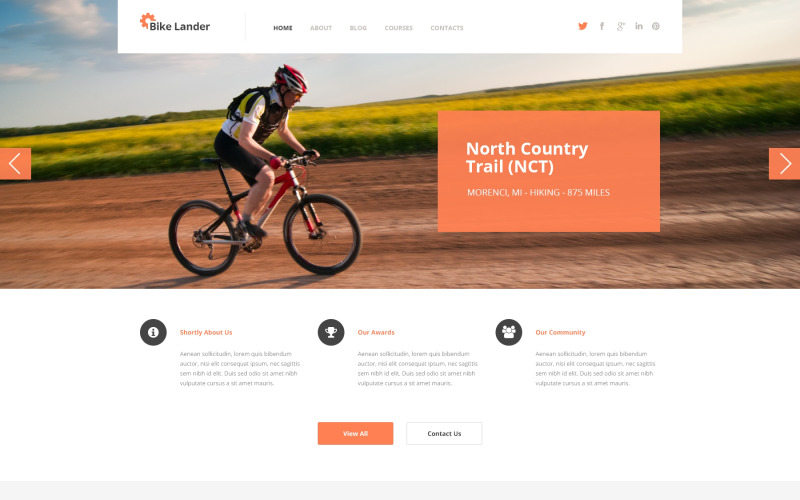 Cycling Club WordPress Theme