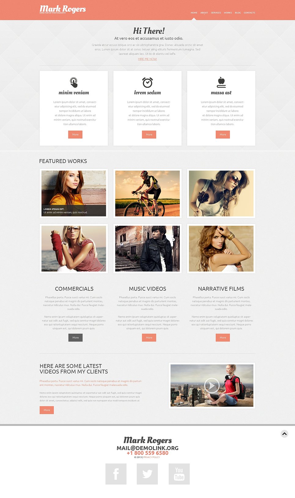 Photographer Portfolio WordPress Theme New Screenshots BIG