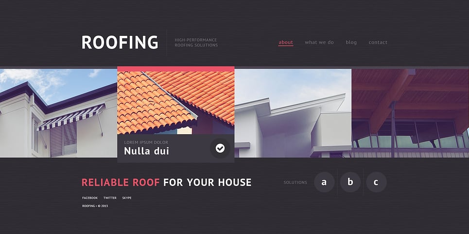 Roofing Company Website Template New Screenshots BIG