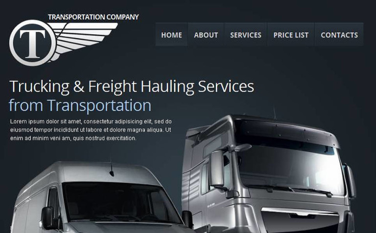 Trucking Premium Facebook HTML CMS Template Big Screenshot Trucking Facebook HTML CMS Template New Screenshots BIG