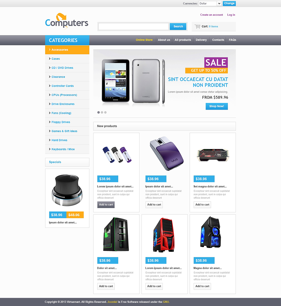 Your Computer Online VirtueMart Template New Screenshots BIG