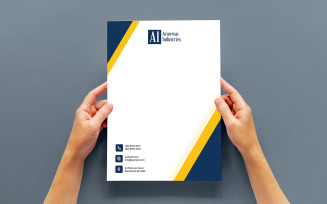 Elegant Letterhead Template for Corporate and Personal Branding