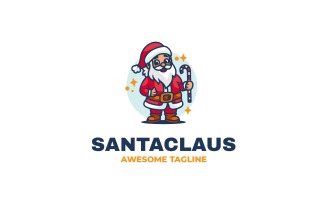 Santa Claus Mascot Cartoon Logo 12